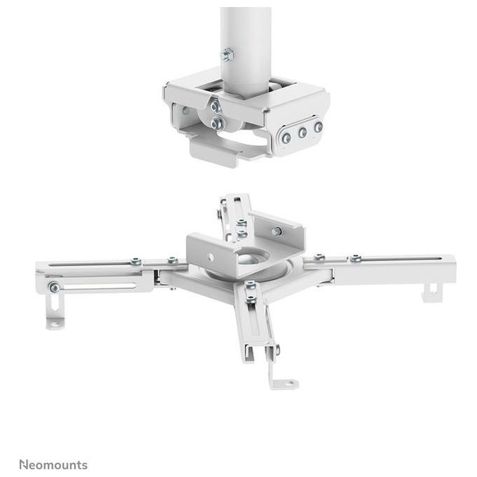Neomounts CL25-540WH1 Supporto a soffitto per proiettore regolabile in altezza da 60,5 a 90,5 cm rotazione 360° inclinazione ±20° capacita' 35 Kg colore Bianco