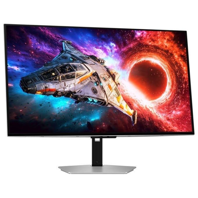 Samsung LS32HG800SUXEN Monitor Gaming UHD QD-OLED 32'' 3840x2160 Pixel OLED 240 Hz HDR10+ FreeSync Premium Pro colore Argento