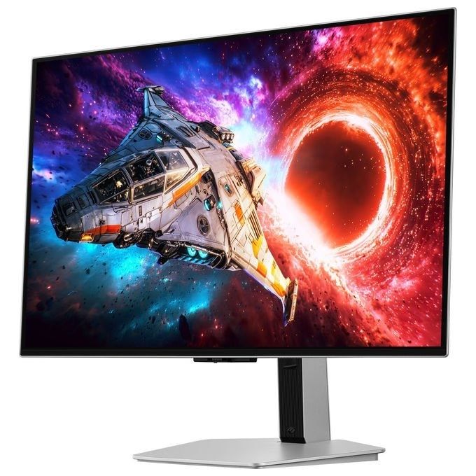 Samsung LS32HG800SUXEN Monitor Gaming UHD QD-OLED 32'' 3840x2160 Pixel OLED 240 Hz HDR10+ FreeSync Premium Pro colore Argento