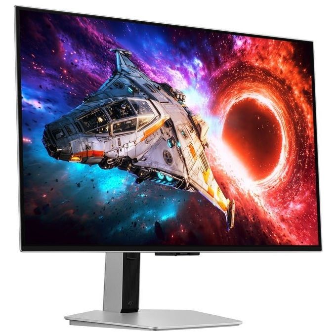 Samsung LS32HG800SUXEN Monitor Gaming UHD QD-OLED 32'' 3840x2160 Pixel OLED 240 Hz HDR10+ FreeSync Premium Pro colore Argento