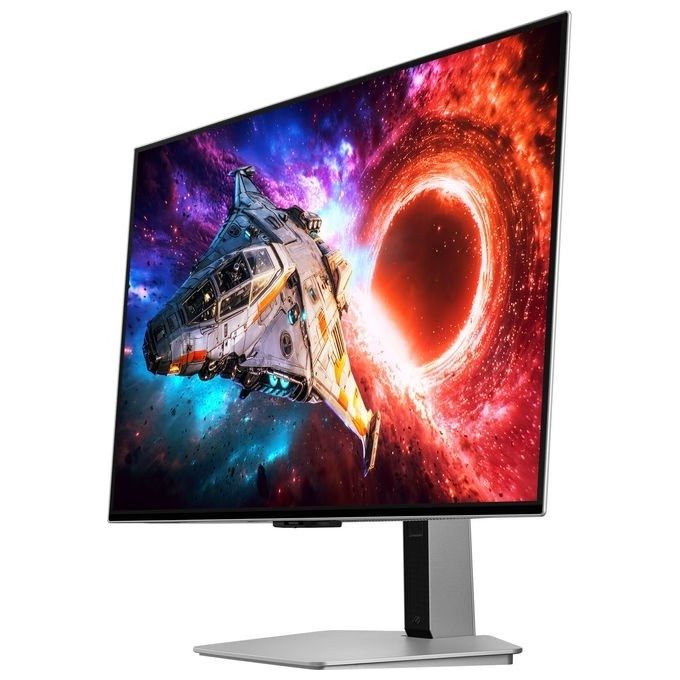 Samsung LS32HG800SUXEN Monitor Gaming UHD QD-OLED 32'' 3840x2160 Pixel OLED 240 Hz HDR10+ FreeSync Premium Pro colore Argento