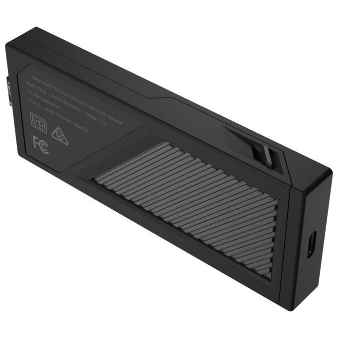 Asus 90DD02U0-MA9000 ROG Strix Aiolos Box esterno SSD M.2 USB 3.2 Gen 2x2 20 Gbit-s colore Nero