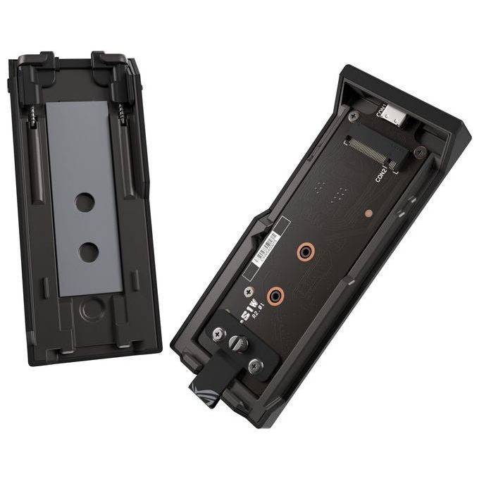 Asus 90DD02U0-MA9000 ROG Strix Aiolos Box esterno SSD M.2 USB 3.2 Gen 2x2 20 Gbit-s colore Nero