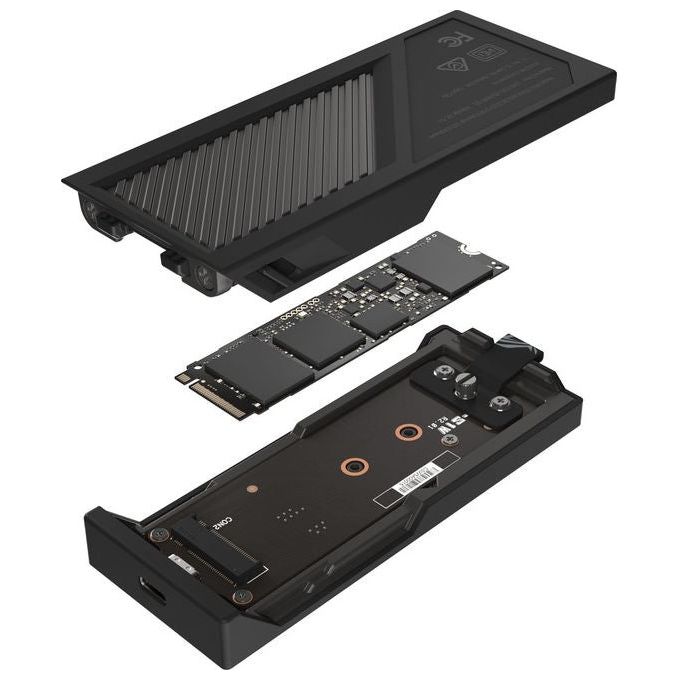 Asus 90DD02U0-MA9000 ROG Strix Aiolos Box esterno SSD M.2 USB 3.2 Gen 2x2 20 Gbit-s colore Nero