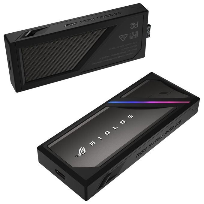 Asus 90DD02U0-MA9000 ROG Strix Aiolos Box esterno SSD M.2 USB 3.2 Gen 2x2 20 Gbit-s colore Nero