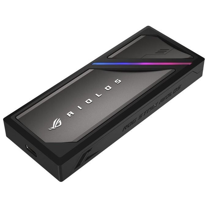 Asus 90DD02U0-MA9000 ROG Strix Aiolos Box esterno SSD M.2 USB 3.2 Gen 2x2 20 Gbit-s colore Nero