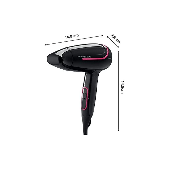 Rowenta CV3323F0 Nomad Asciugacapelli 1600W Nero