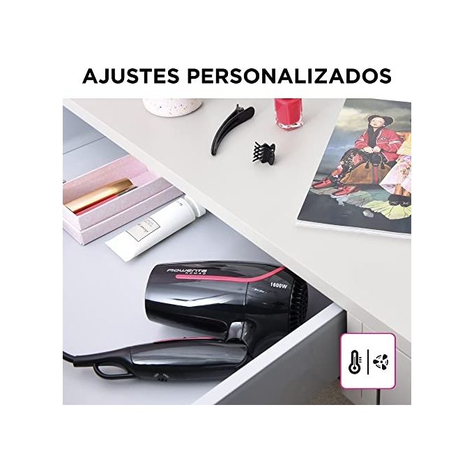 Rowenta CV3323F0 Nomad Asciugacapelli 1600W Nero