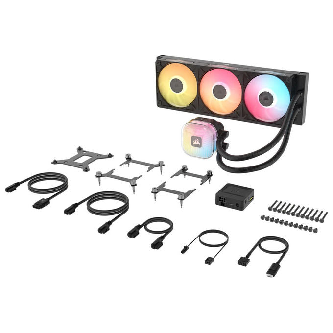 Corsair CW-9061037-WW iCUE LINK TITAN II 360 RX RGB Raffreddatore di liquidi tutto in uno Diametro 36 cm Nero