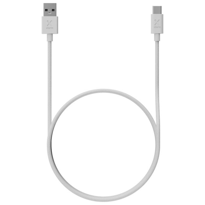 Xtorm CXG2050 Cavo USB-A a USB-C 60 W Nylon Intrecciato 1 m colore Bianco