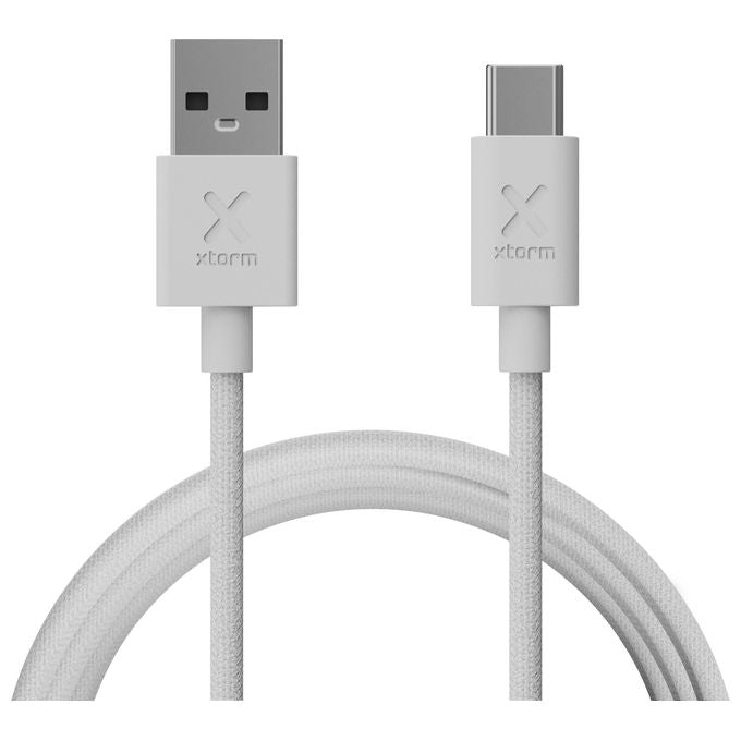 Xtorm CXG2050 Cavo USB-A a USB-C 60 W Nylon Intrecciato 1 m colore Bianco