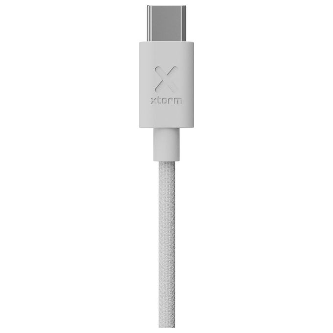 Xtorm CXG2050 Cavo USB-A a USB-C 60 W Nylon Intrecciato 1 m colore Bianco
