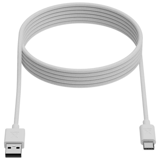 Xtorm CXG2050 Cavo USB-A a USB-C 60 W Nylon Intrecciato 1 m colore Bianco