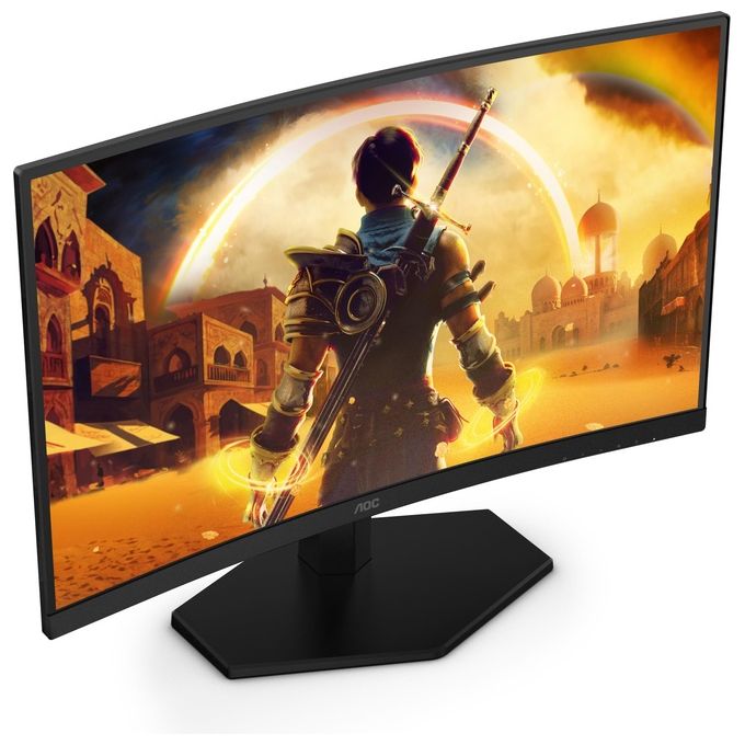 AOC C24G42FE G4 Monitor Curvo 23.6'' FHD 180Hz HDR10 colore Nero Rosso