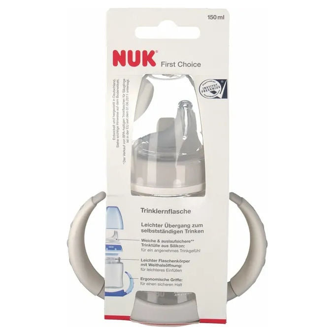 NUK Borraccia First Choice in Silicone 150 ml per la Transizione al Bere Indipendente con Beccuccio Morbido A Prova di Perdite