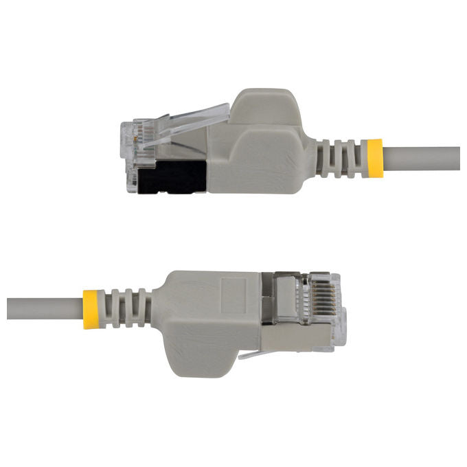 StarTech.com N6APATSTP34GRS15CM Cavo Patch RJ-45 M a RJ-45 M 0.15 m Cat6a U-FTP STP 10 GbE Oro su Rame TPE Rotondo Antiaggrovigliamento colore Grigio