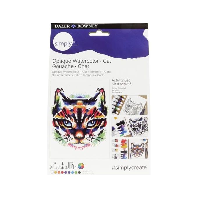 Daler Rowney Kit Activity Guazzo Simply Gatto