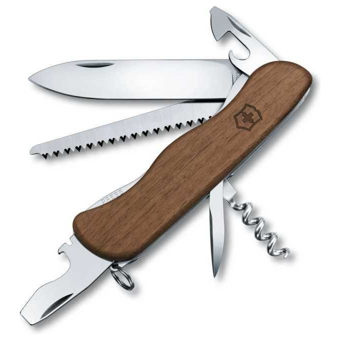 Victorinox V-0.83 61.63 Coltello Multiuso 10 funzioni incluso seghetto per legno e sistema di blocco lama liner lock colore Noce