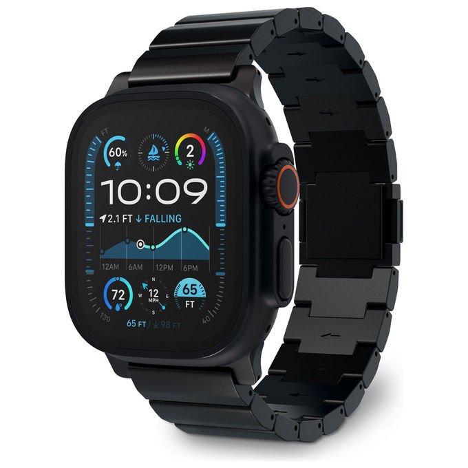 Decoded D25AWS49TTS1TMBK Banda Decoded Traction Band in Titanio per Apple Watch Ultra 1 e 2 regolabile con chiusura magnetica colore Nero