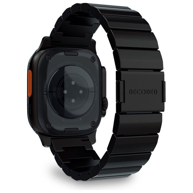 Decoded D25AWS49TTS1TMBK Banda Decoded Traction Band in Titanio per Apple Watch Ultra 1 e 2 regolabile con chiusura magnetica colore Nero