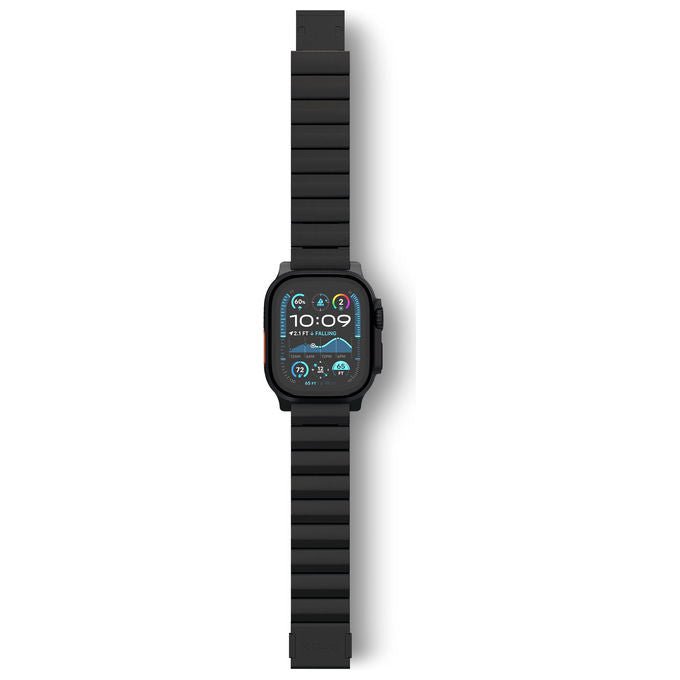 Decoded D25AWS49TTS1TMBK Banda Decoded Traction Band in Titanio per Apple Watch Ultra 1 e 2 regolabile con chiusura magnetica colore Nero