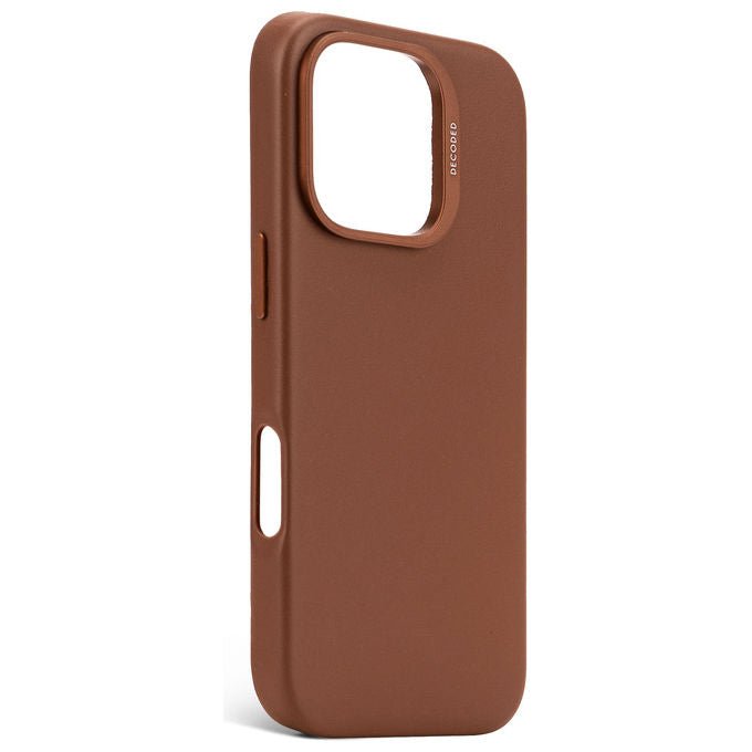Decoded D25IPO16PBC1TN Leather Case Cover per iPhone 16 Pro in pelle pieno fiore compatibile MagSafe resistente agli urti colore Marrone