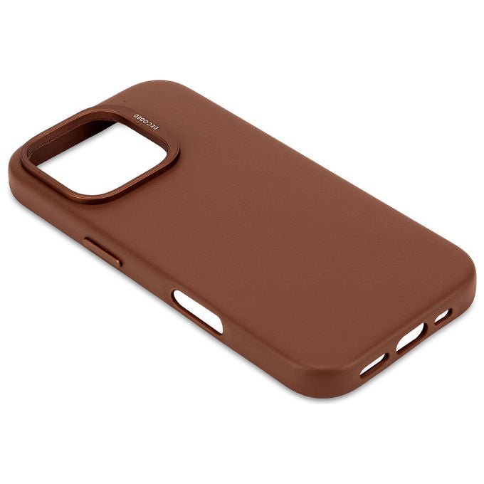 Decoded D25IPO16PBC1TN Leather Case Cover per iPhone 16 Pro in pelle pieno fiore compatibile MagSafe resistente agli urti colore Marrone