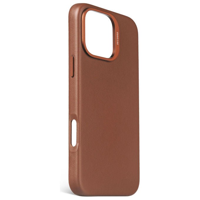 Decoded D25IPO16PMBC1TN Cover in pelle per iPhone 16 Pro Max con MagSafe design minimalista protezione completa 17,5 cm (6,9'') colore Marrone