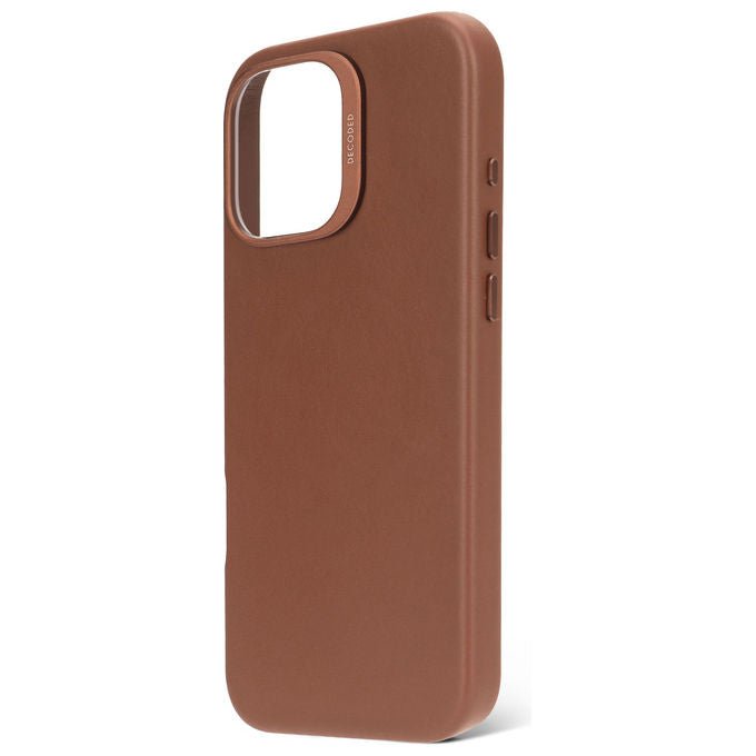 Decoded D25IPO16PMBC1TN Cover in pelle per iPhone 16 Pro Max con MagSafe design minimalista protezione completa 17,5 cm (6,9'') colore Marrone