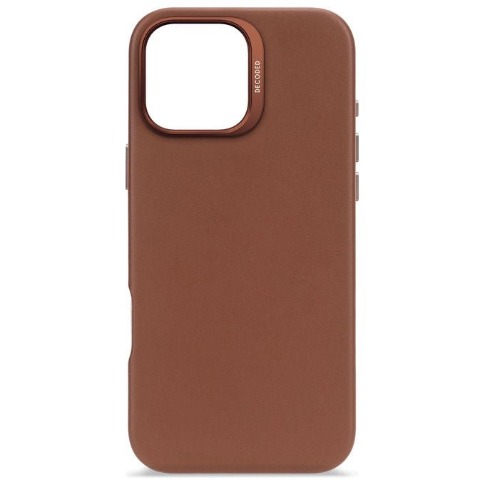 Decoded D25IPO16PMBC1TN Cover in pelle per iPhone 16 Pro Max con MagSafe design minimalista protezione completa 17,5 cm (6,9'') colore Marrone