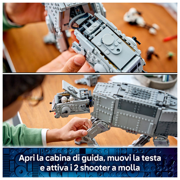Lego 75454 AT-AT Imperial Remnant con INT-4 Kit con Navetta Speeder Bike 6 Minifigure e 1 Figura 1453 pezzi colore Multicolore