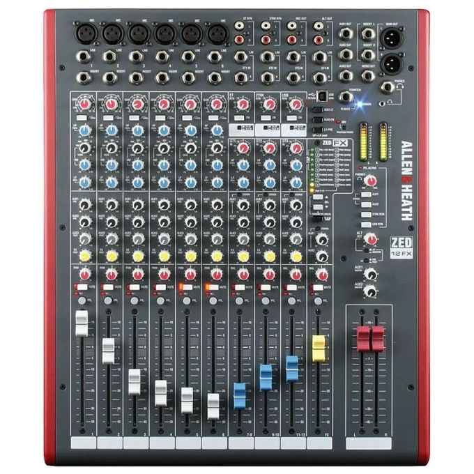 Allen and Heath 6938122230835 ZED Mixer Audio 6 Canali Mono 3 Stereo Effetti Interni 16 USB Sì Preamplificatore DuoPre colore Nero
