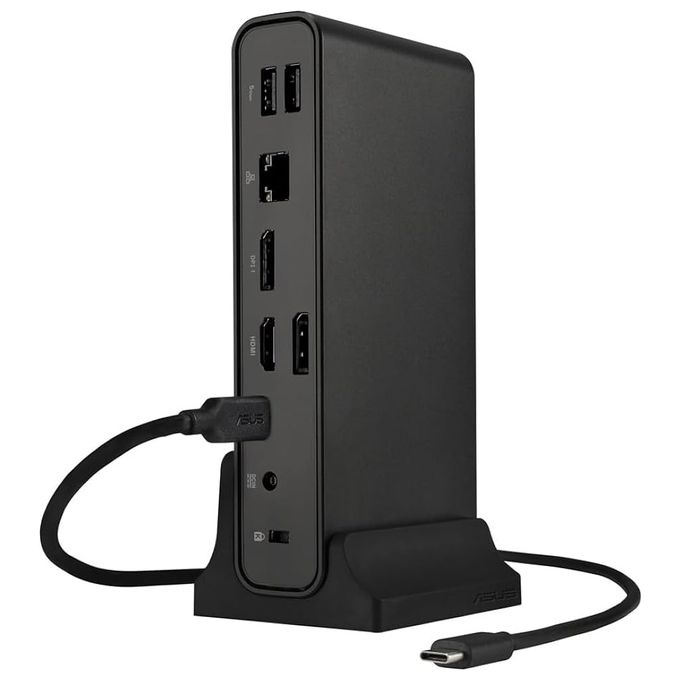 Asus 90XB0A5N-BDS010 Triple Display USB-C Dock Duo Docking Station fino a 3 monitor 90 W USB 3.2 Gen 2 HDMI 2.0 DisplayPort 1.4 colore Nero