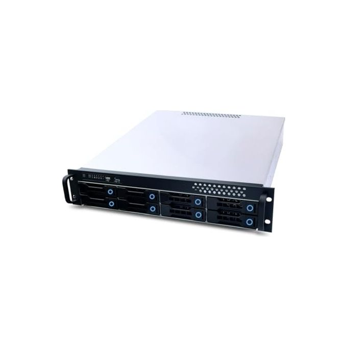 Fantec SRC-2080X07-12G-6G-BCE 19'' 2U Storage Enclosure 8x SATA-SAS 3.5'' 2x 2.5'' Interni SFF-8643 12G-6G colore Nero