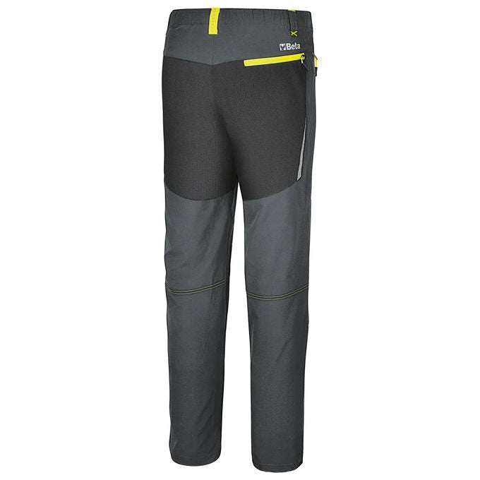 Beta BETA 7610G L Pantaloni Work Trekking Light in Tessuto Elasticizzato con Inserti Rinforzati e Vita Elasticizzata colore Grigio