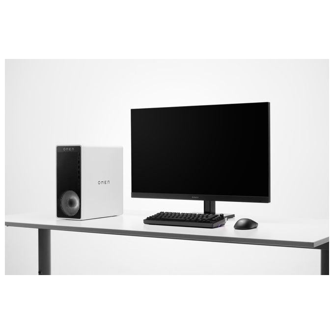 HP D8QB2EA OMEN 16L PC Tower Intel Core Ultra 7 265F 16 GB DDR5-SDRAM 1 TB SSD NVIDIA GeForce RTX 5060 Windows 11 Home colore Bianco