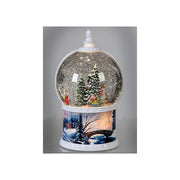 Lumineo 8721445728305 LED-Schneekugel con movimento glitter 21 cm colore Colori