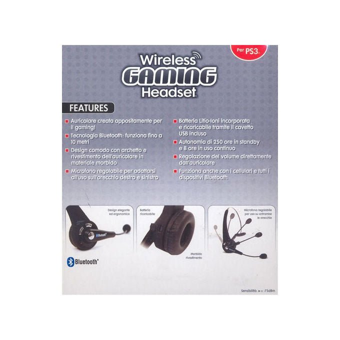 Shardan, Cuffie da Gioco Bluetooth per PS3, Compatibile con Cellulari