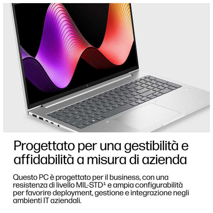 HP DQ6N4AT ProBook 4 G2i Computer portatile Intel Core 7 350 16 GB LPDDR5x 512 GB SSD Wi-Fi 7 Windows 11 Pro colore Argento