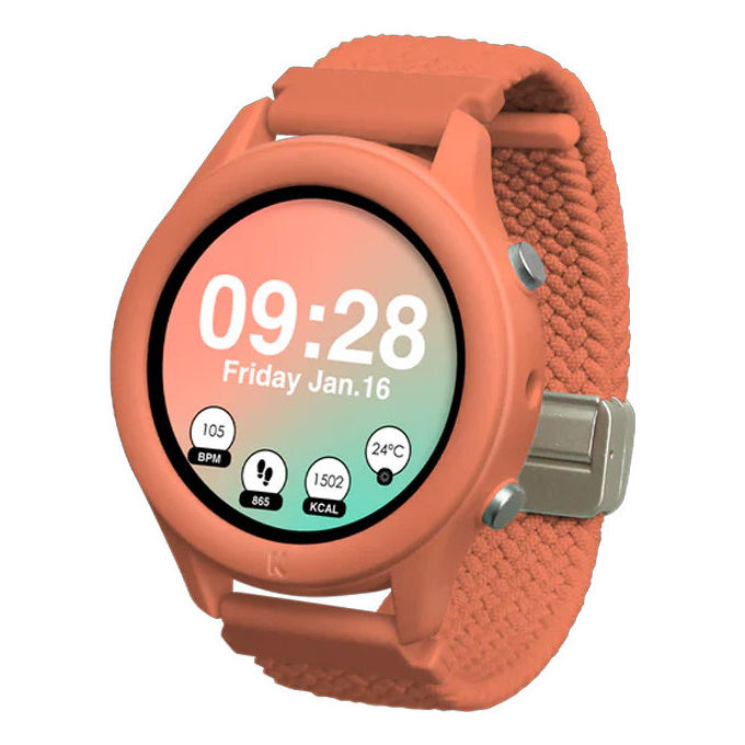 Kidywolf K-Watch Arancione Smartwatch per Bambini da 8 Anni in Su con Funzioni di Sicurezza e Monitoraggio Colore Arancione