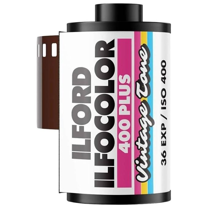 Ilford IA8008000015 Ilfocolor 400 Plus Film Negativo a Colori 400 ISO 36 Pose 2-Pack colore Vintage Tone