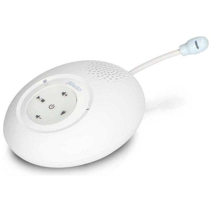 Alecto DBX120 Full Eco DECT Baby Monitor con Funzione Talk-Back e 5 Ninne Nanne Pre-programmate colore Bianco Blu