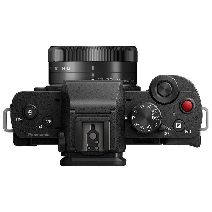 Panasonic Lumix DC-G100DKEGK Fotocamera Mirrorless Micro Quattro Terzi con Obiettivo Lumix G Vario 12-32mm F3.5-5.6 20.3MP 4K 30p e FHD 60 Video Nero