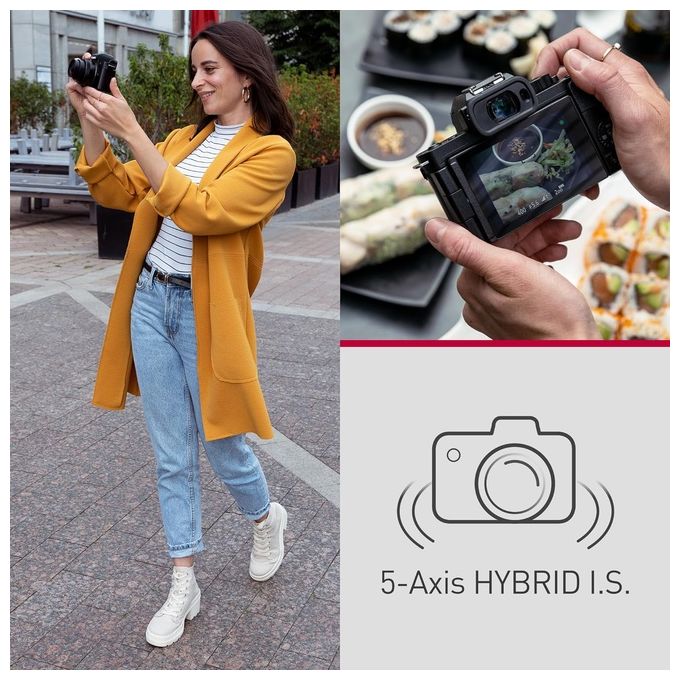 Panasonic Lumix DC-G100DKEGK Fotocamera Mirrorless Micro Quattro Terzi con Obiettivo Lumix G Vario 12-32mm F3.5-5.6 20.3MP 4K 30p e FHD 60 Video Nero