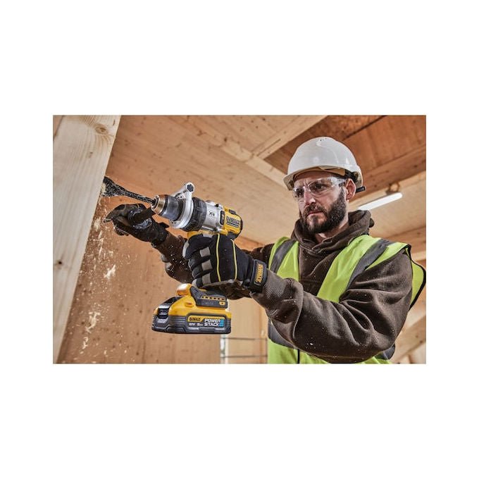DeWALT DCD1007NT Trapano a Percussione Brushless 3 Velocita' 169 Nm 18 V con LED Regolabile colore Nero Giallo