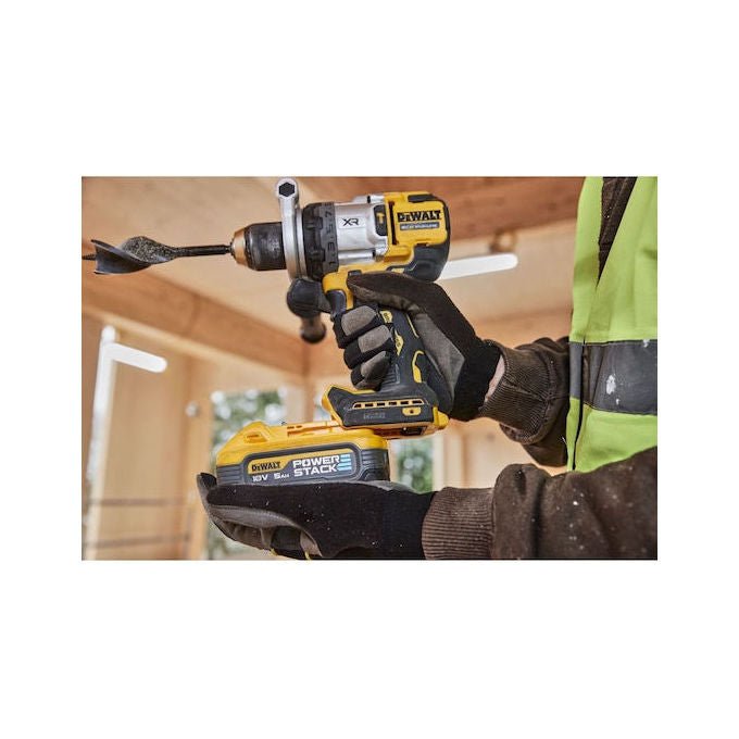 DeWALT DCD1007NT Trapano a Percussione Brushless 3 Velocita' 169 Nm 18 V con LED Regolabile colore Nero Giallo