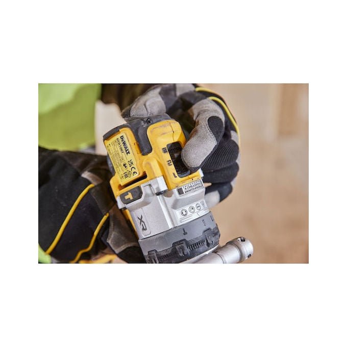 DeWALT DCD1007NT Trapano a Percussione Brushless 3 Velocita' 169 Nm 18 V con LED Regolabile colore Nero Giallo