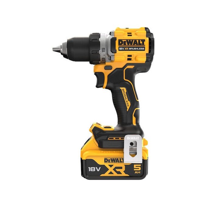 DeWalt DCD800P2T-QW Trapano avvitatore a batteria 18V motore brushless 2 batterie 5Ah velocita' 0-650 e 0-2000 giri-min mandrino 13 mm colore Nero