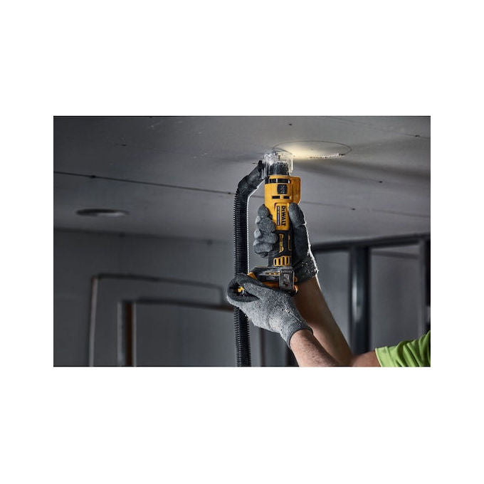Dewalt DCE555N-XJ Fresatura per Cartongesso Brushless 18V Senza Batteria e Caricabatterie Motore Brushless Autonomia 54m Regolazione Profondita' Precisa colore Nero