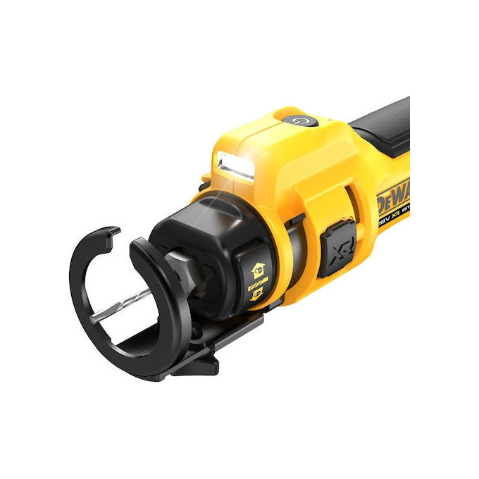 Dewalt DCE555N-XJ Fresatura per Cartongesso Brushless 18V Senza Batteria e Caricabatterie Motore Brushless Autonomia 54m Regolazione Profondita' Precisa colore Nero